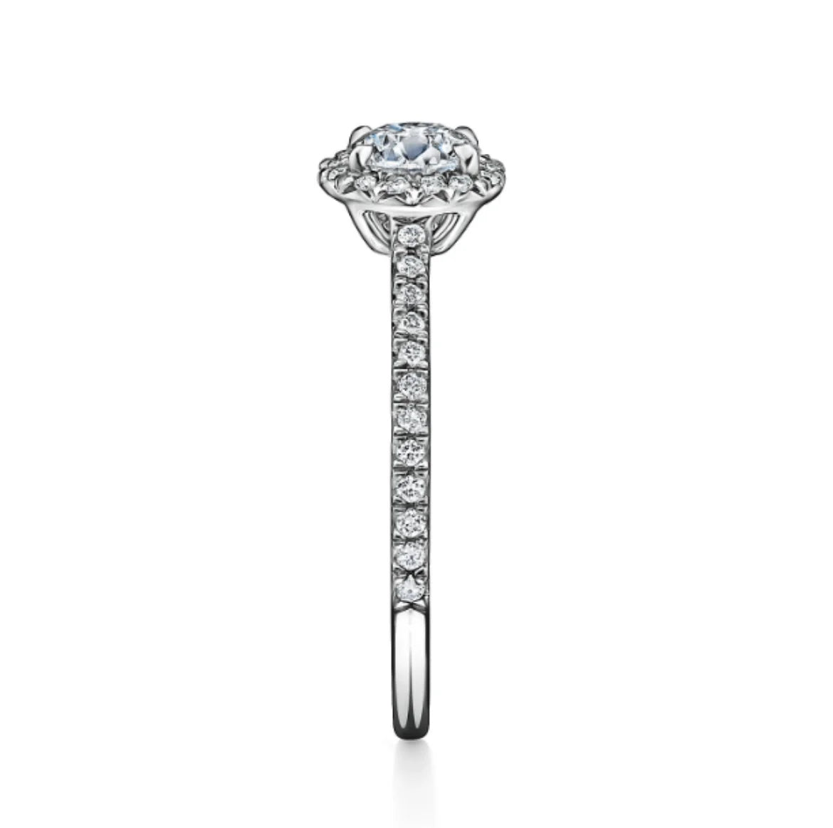 14K White Gold Engagement Ring | 0.5ct Round-Cut CVD Lab-Grown Diamond EF Color VS1 with IGI Certification for Women