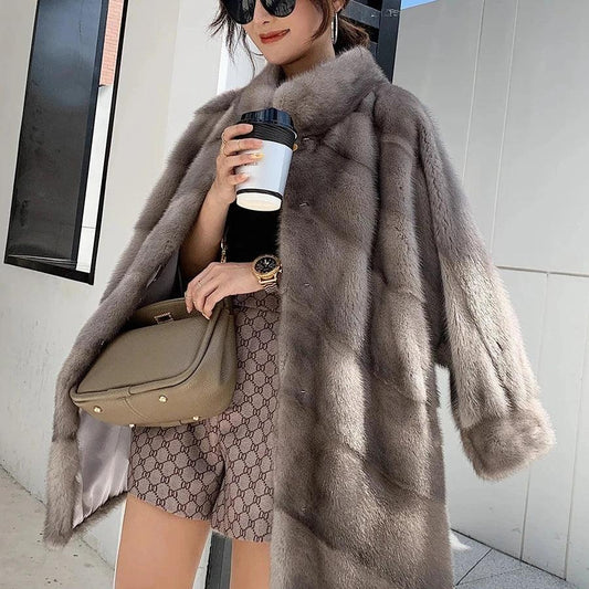 2024 New Arrival: Women's High-Quality Natural Mink Fur C... - HER SHOP