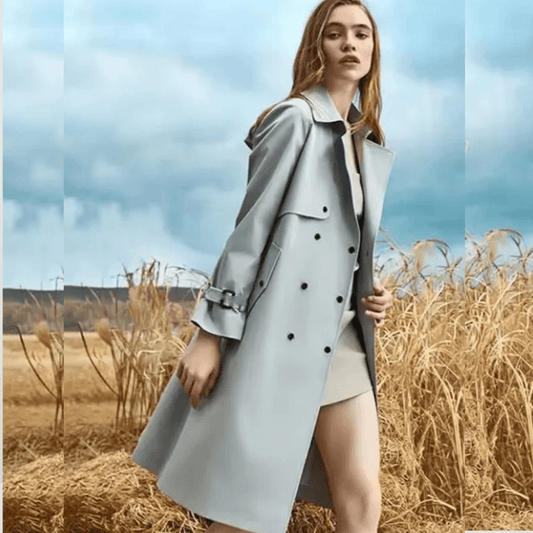 High-End Women€™s Casual Trench Coat – Spring & Autumn Loose Lace-Up Windbreaker - HER SHOP