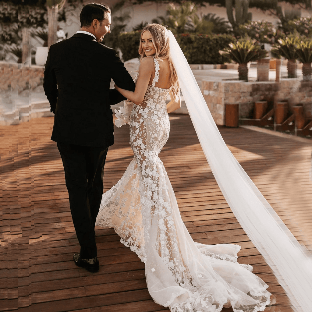Romantic mermaid wedding dresses discount