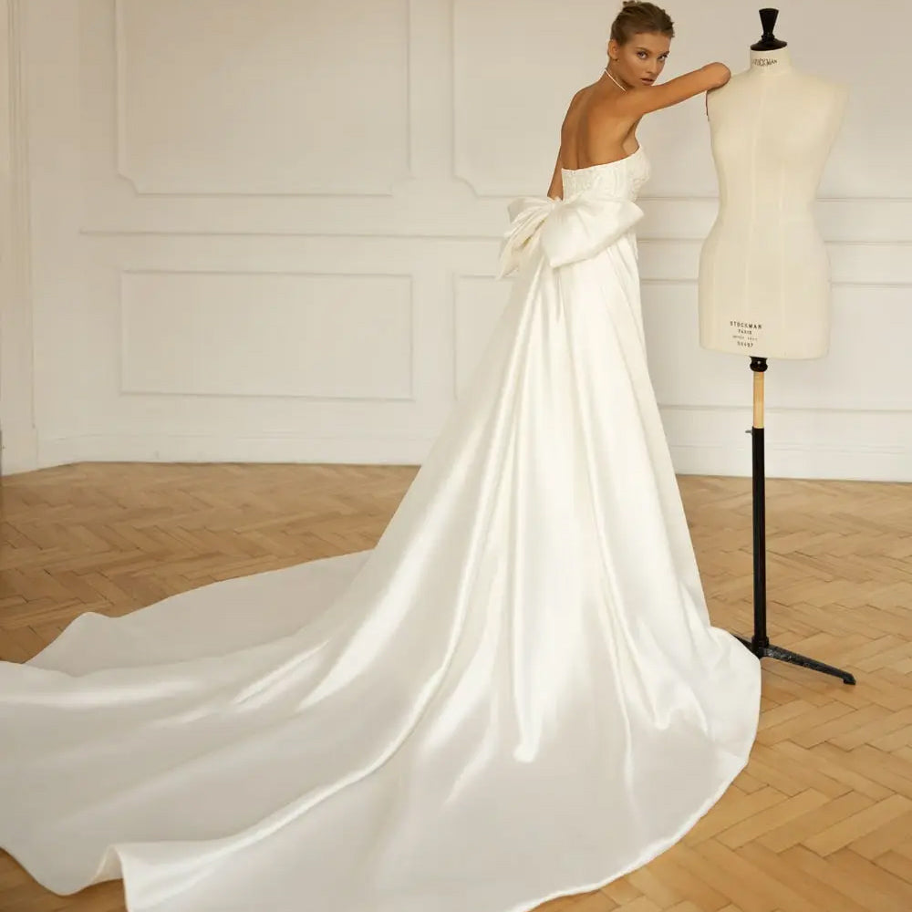 Elegant 2-in-1 Mermaid Wedding Dress Off-the-Shoulder Boat Neck Bridal Gown | Vestido de Noiva Trumpet Style