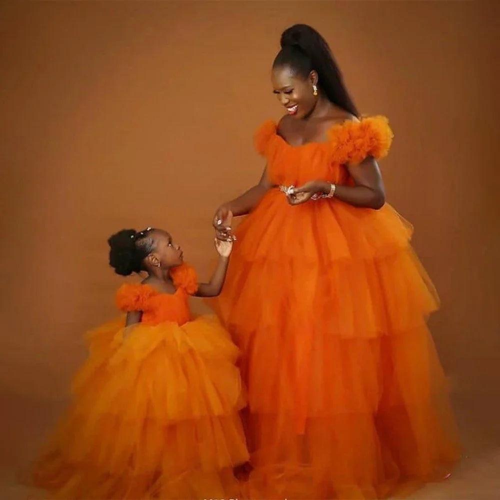 Fluffy Tulle Maternity Gown for Photoshoots HER SHOP Fluffy Tulle Maternity Gown for Photoshoots HER SHOP