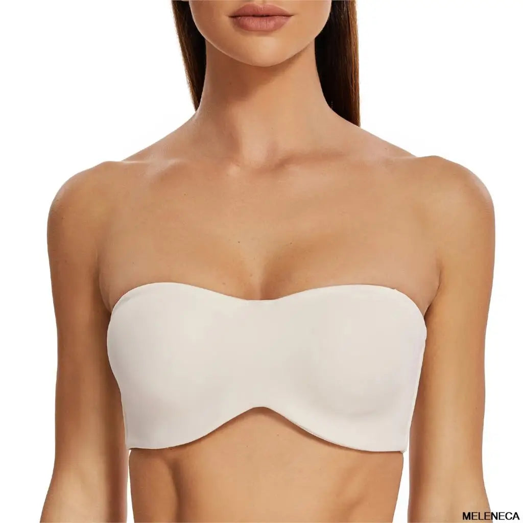 MELENECA Women's Multiway Strapless Bra for Bigger Breast Underwire Unlined Seemless Minimizer Effect