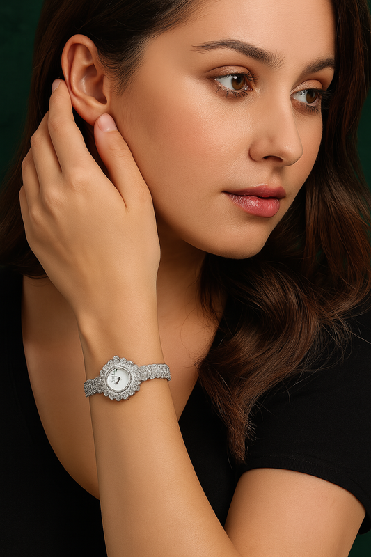 HER JEWELIFE 19cm Length Watch for Women AAA Cubic Zircon Full Crystal Watch for Wedding Party Jewelry Japan Movement Waterproof - HER SHOP