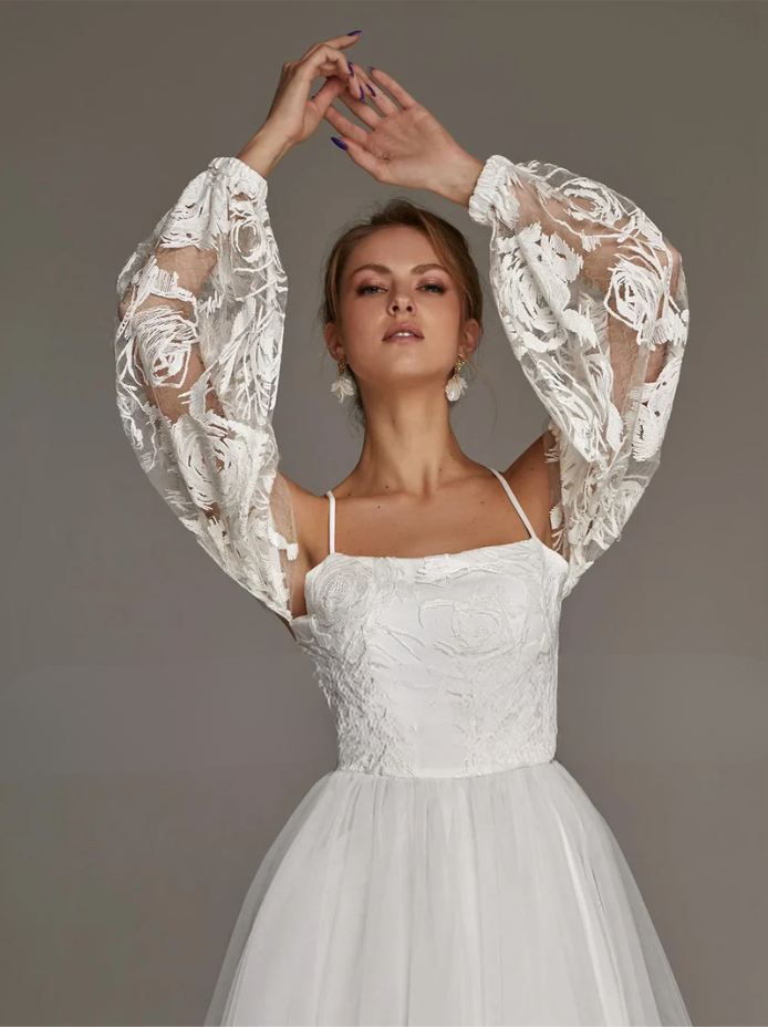 Sexy Short Wedding Dress Halter Sleeveless Lace Tulle A Line Bridal Gown Tea Length Vestidos De Novia Civil Bride Dresses