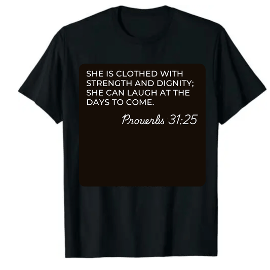 Empowering Christian T-shirts with Bible Verses - HER SHOP