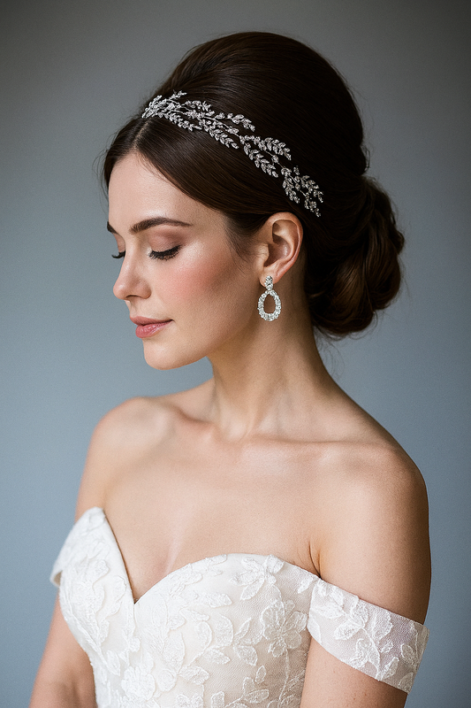 Irregular Zircon Wedding Hairband – Crystal Crown Bridal Hair Jewelry for Evening & Weddings - HER SHOP