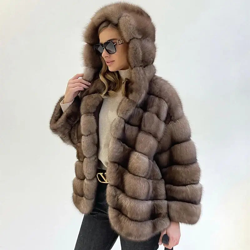 Long Down Jacket Columbia Faux Fur Hood Replacement Fur Collar Fur