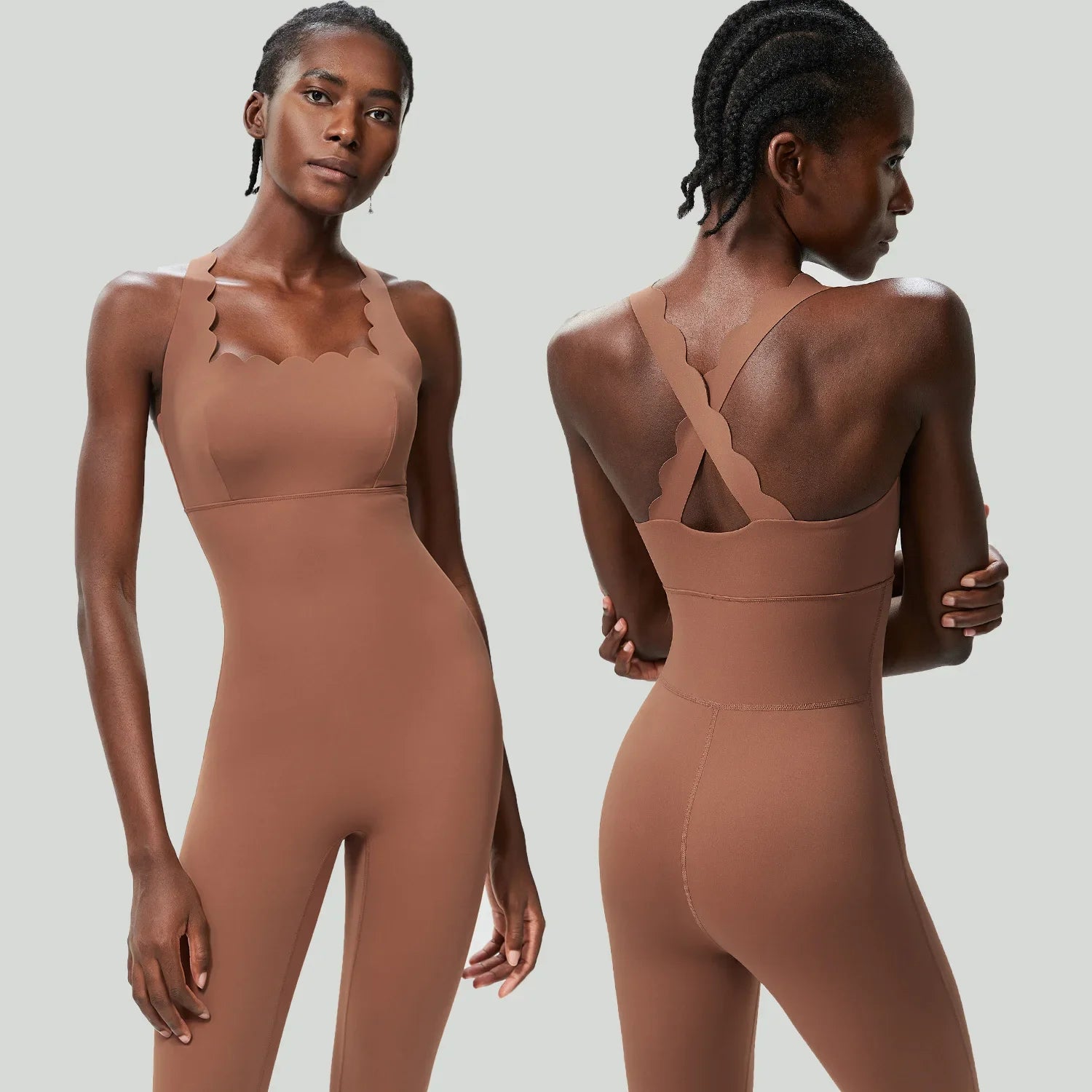 One-Piece Yoga Jumpsuit Women Gym Running Suit Super Soft Slim Fit Fitness Onesie Breathable High Stretch Workout Clothes Tights
