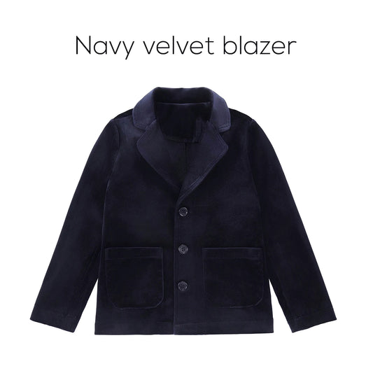 Family Matching Outfits with Girls' Velvet Dress, Baby Set, Floral Sweater & Boys' Overalls - HER SHOP