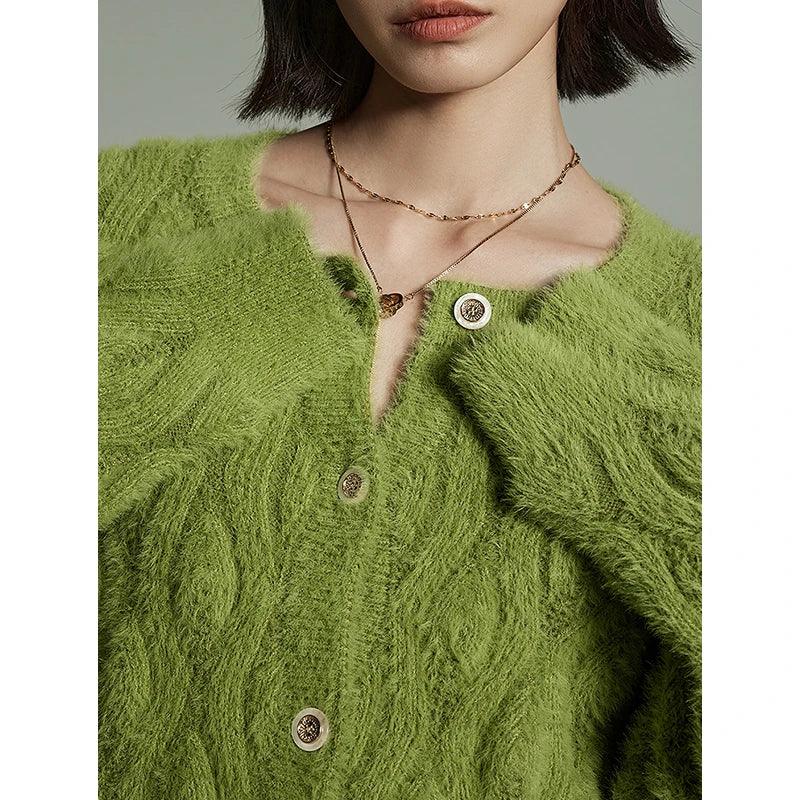 Women's Imitation Mink Wool Knitted Jacket