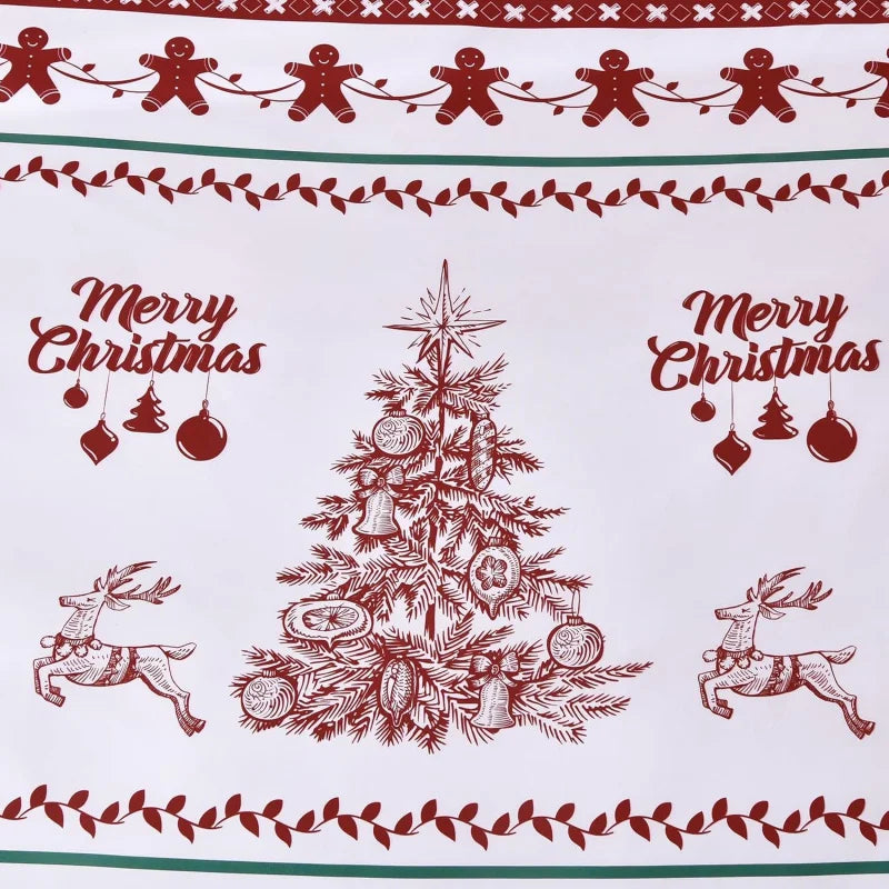 Christmas Tree & Deer Bedding Set – 3-Piece Ultra-Fine Microfiber Duvet Cover with 2 Pillowcases
