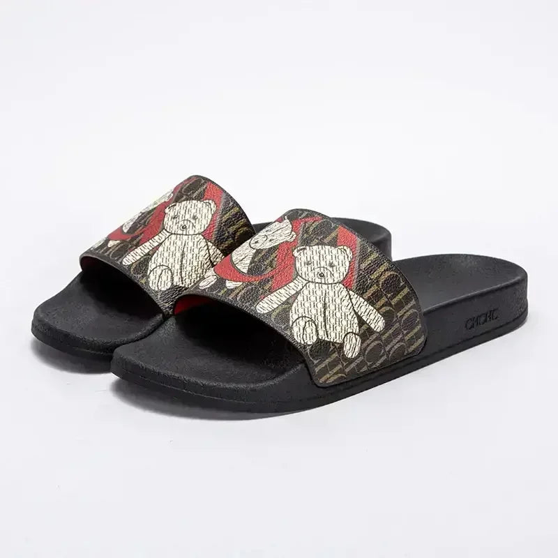 Luxury Brand Women's Slippers Classic Letter Printed Design Simple Casual New PVC Outdoor Fashion Women's Flip Flops