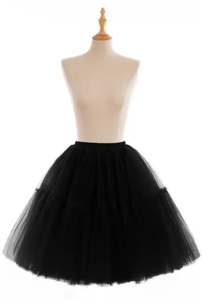 Elegant High Waist Tulle Tutu Skirt – Puffy Mesh Short Pettiskirt for Party, Prom, or Dance