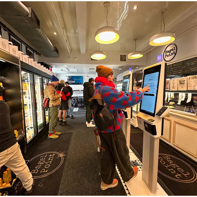 Retro Printed Plush Zipper Short Jacket Women Casual Loose High Neck Pocket Jackets Coat Lady 2025 Versatile Chic Street Outwear