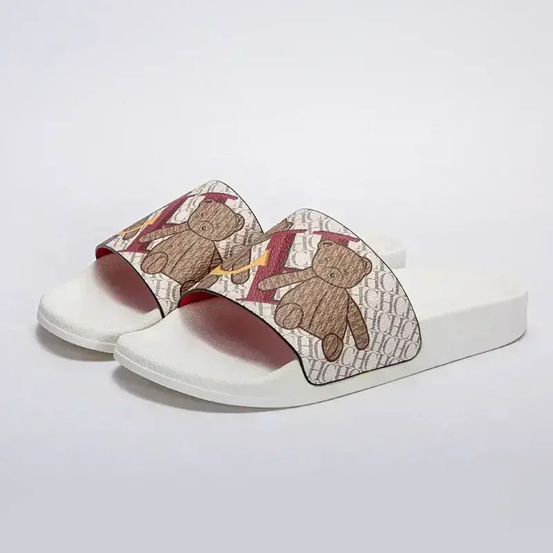 Luxury Brand Women's Slippers Classic Letter Printed Design Simple Casual New PVC Outdoor Fashion Women's Flip Flops