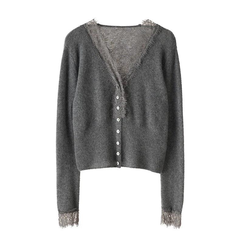 Autumn Cashmere Gray Knit Cardigan Women's S deals