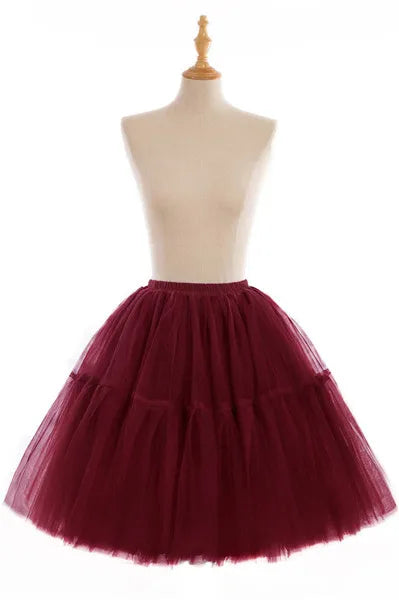 Elegant High Waist Tulle Tutu Skirt – Puffy Mesh Short Pettiskirt for Party, Prom, or Dance