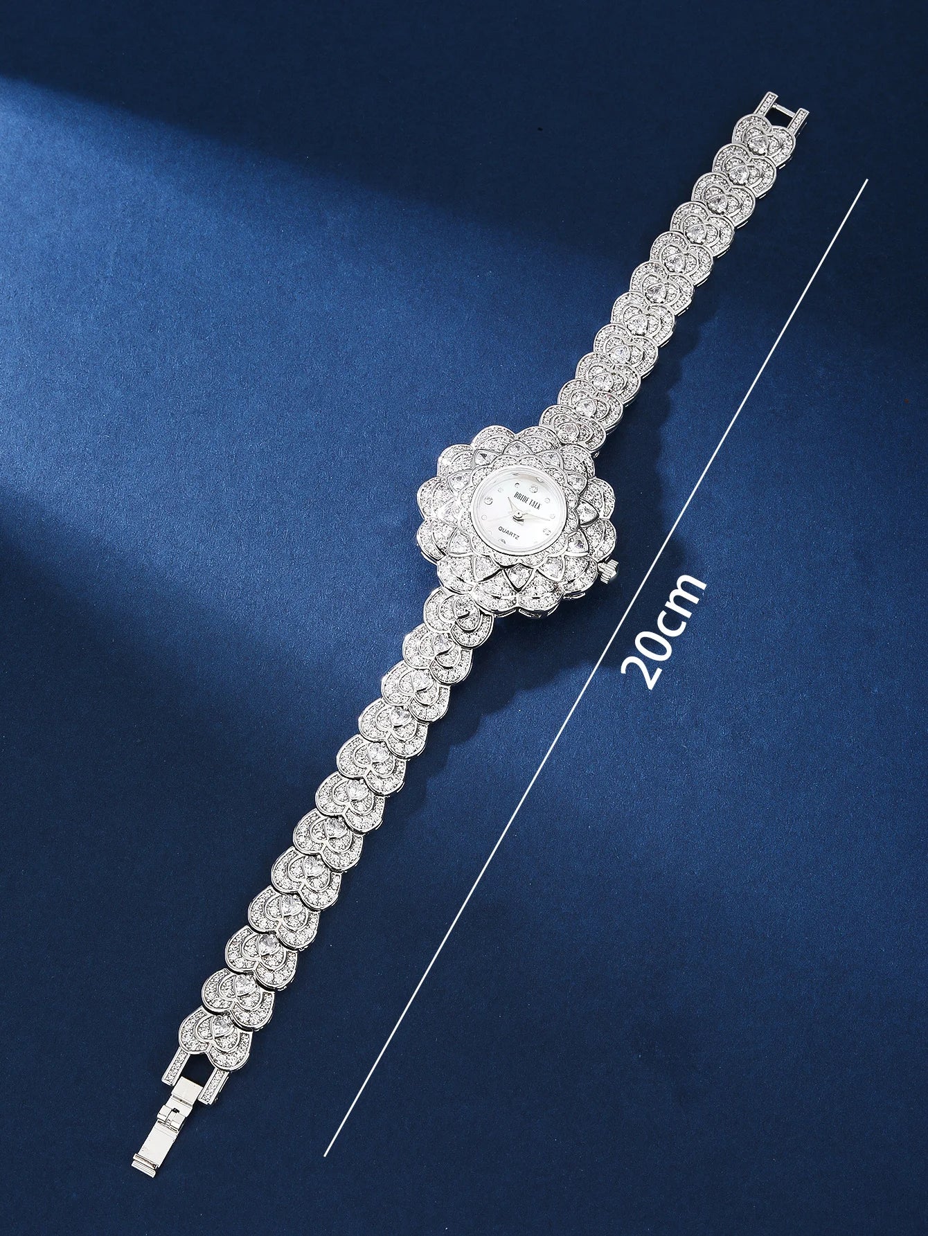 Gorgeous Women's Watch | AAA Cubic Zirconia Sunflower Bracelet Watch | Fashion Jewelry for Wedding & Party
