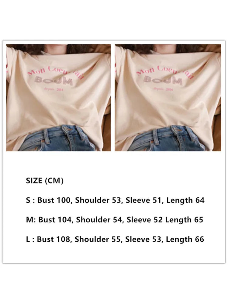 Women Heart-Shaped Print Sweatshirt - Perfect for Valentine’s Day