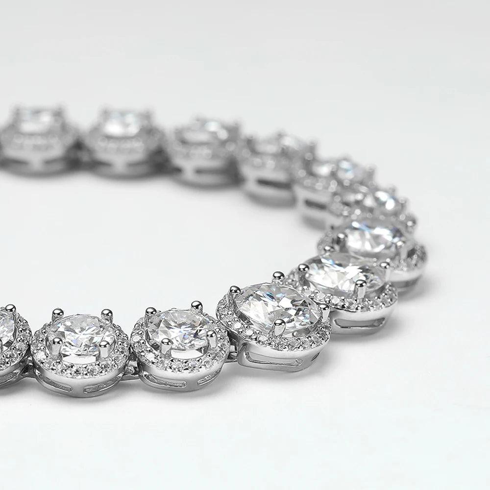 Serenity Moissanite Bracelet for Women - GRA Certified, S925 Silver, 18K Plated Fine Jewelry