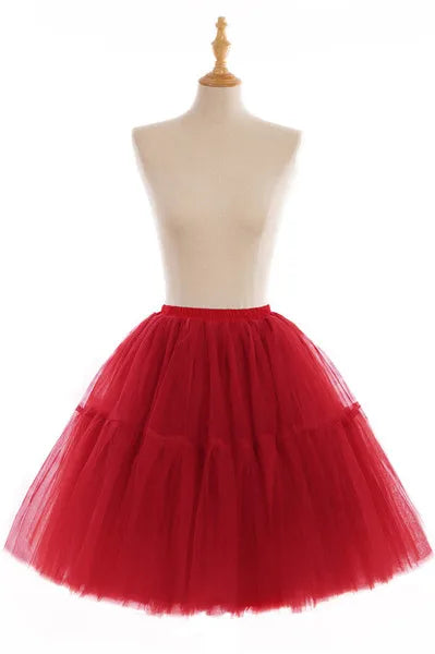 Elegant High Waist Tulle Tutu Skirt – Puffy Mesh Short Pettiskirt for Party, Prom, or Dance