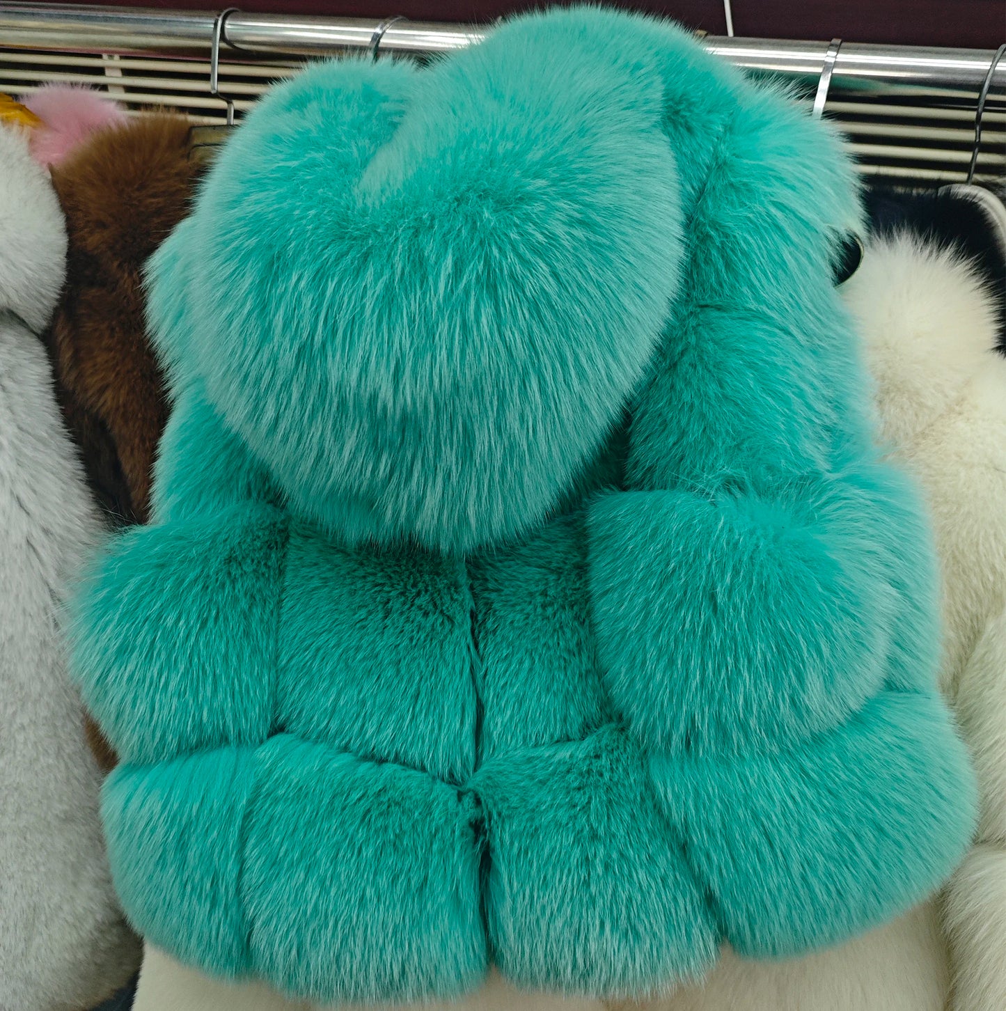 Real Fox Fur Vest Women's Genuine Silver Fox Short Jacket Sleeveless Hooded Fashion Casual Coats