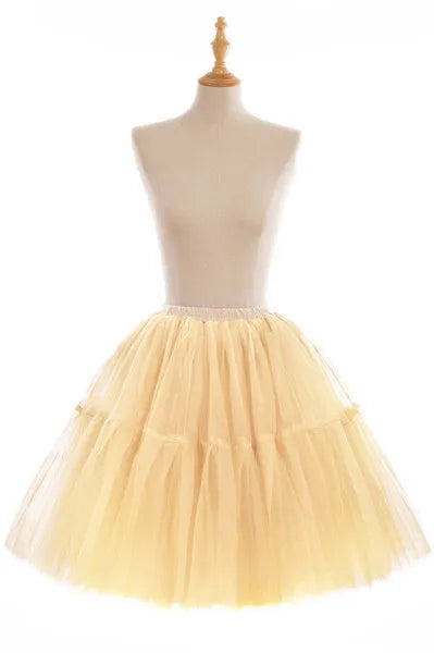 Elegant High Waist Tulle Tutu Skirt – Puffy Mesh Short Pettiskirt for Party, Prom, or Dance