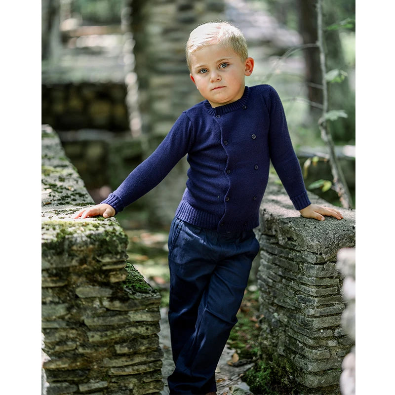 Smocked Velvet Knit Collection - Family Matching Outfits with Girls' Dress, Baby Romper, Boys' Top, Pants & Blazer