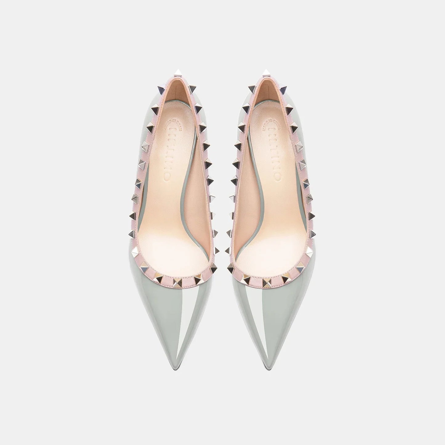 Luxury Women's Genuine Leather Stiletto Pumps | Willow Nail Design | Elegant Party & Evening Dress Shoes