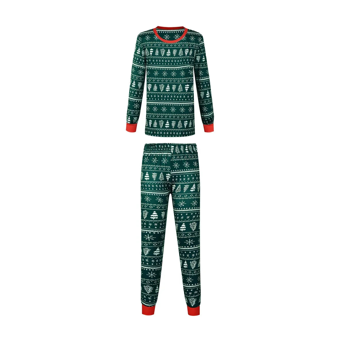 Christmas 2025 Family Matching Outfits Allover Print Mom Dad Kids 2 Pieces Pajamas Set Sleepwear Baby Romper Xmas Look Pyjamas