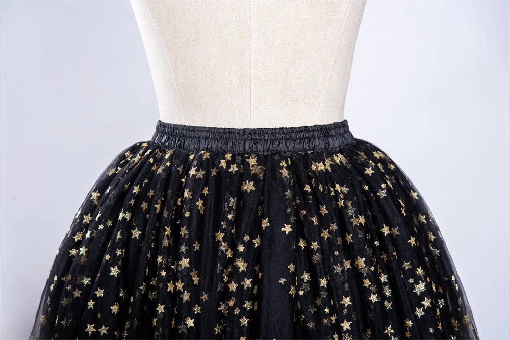 Elegant High Waist Tulle Tutu Skirt – Puffy Mesh Short Pettiskirt for Party, Prom, or Dance