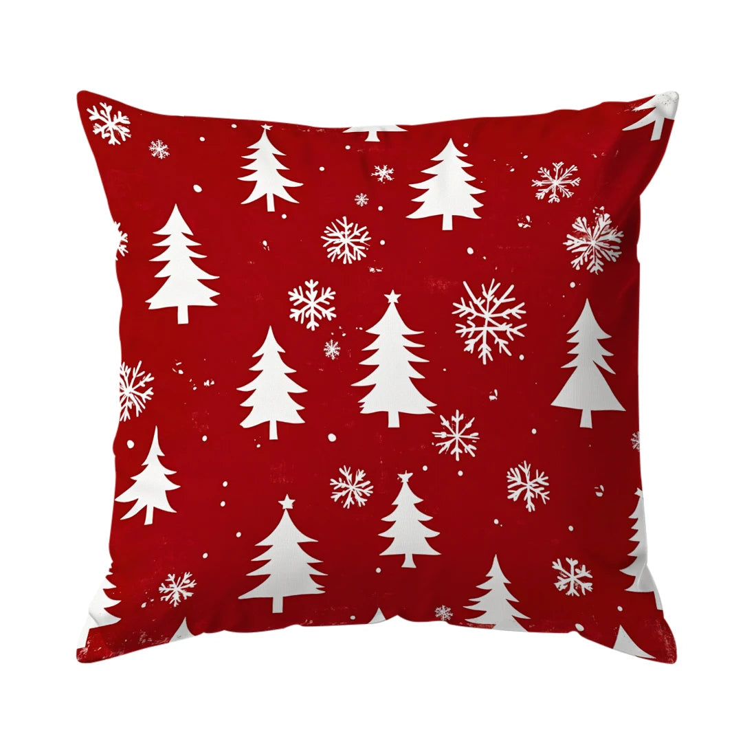 Christmas Snowflake Decorative Pillowcase 45x45cm Woven Polyester