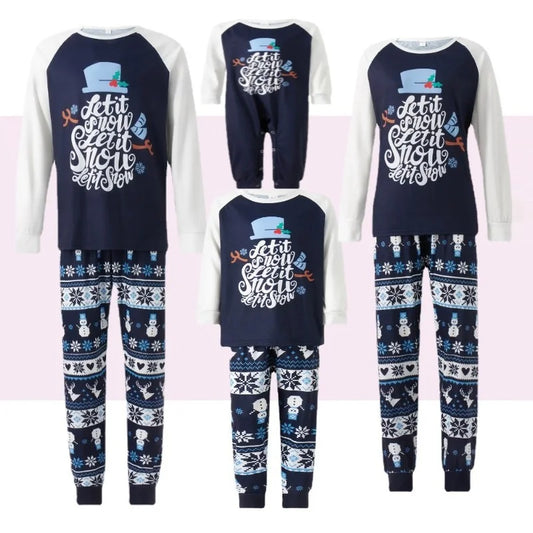 Christmas Pajamas Family Matching Outfits Adult And Kids Clothes Tops + Pants Xmas Sleepwear Sets Newborn Baby Boy Girl Jumpsuit - HER SHOP