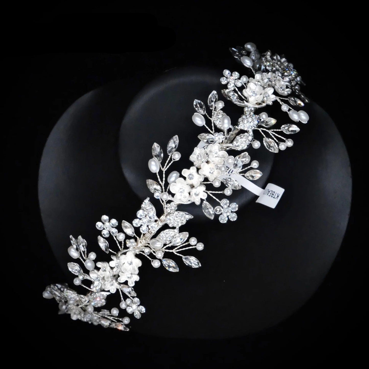 Handmade Crystal Tiara - Elegant Bridal Headpiece for Wedding Accessory and Women's Fashion Gift