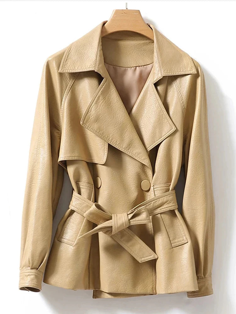 Fashion Short Split Sheepskin Leather Jackets