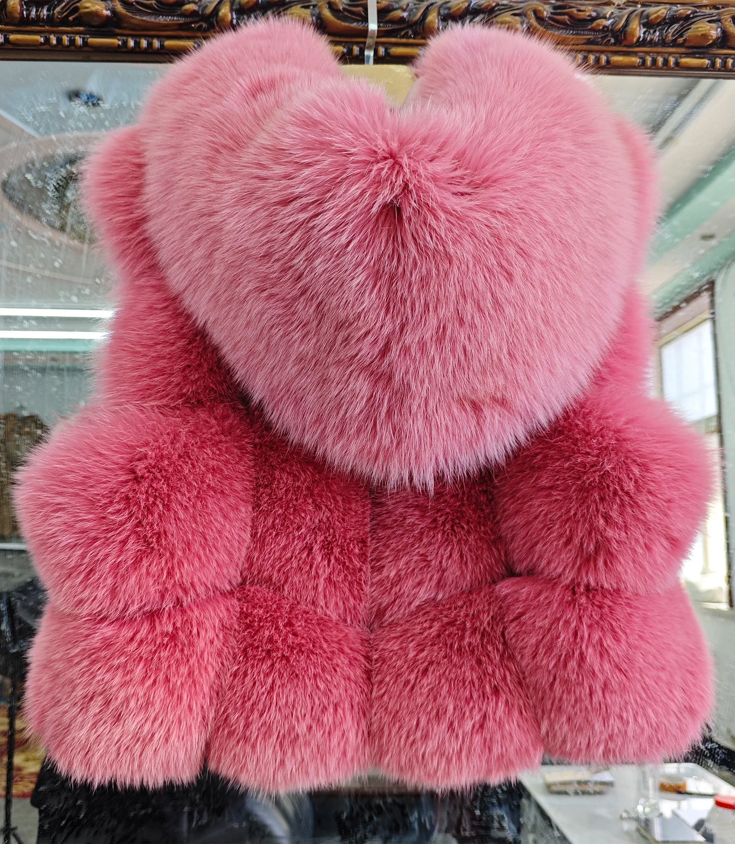 Real Fox Fur Vest Women's Genuine Silver Fox Short Jacket Sleeveless Hooded Fashion Casual Coats