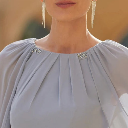 Elegant Mother of the Bride Dresses 2025 Jewel Neck Sleeveless Wedding Party Gowns Beadings Ankle Length Mermaid - HER SHOP®