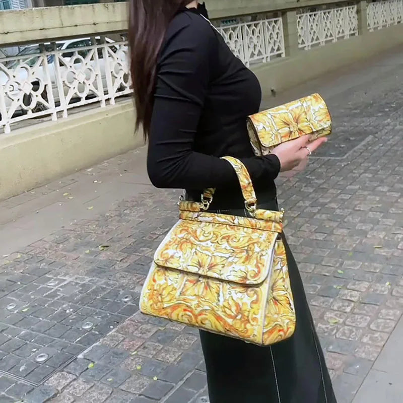 Retro Classic Crossbody Bags For Women Frame Top Handle Bag Purses And Handbags Suit Luxury Shoulder Totes Ladies Bolsa