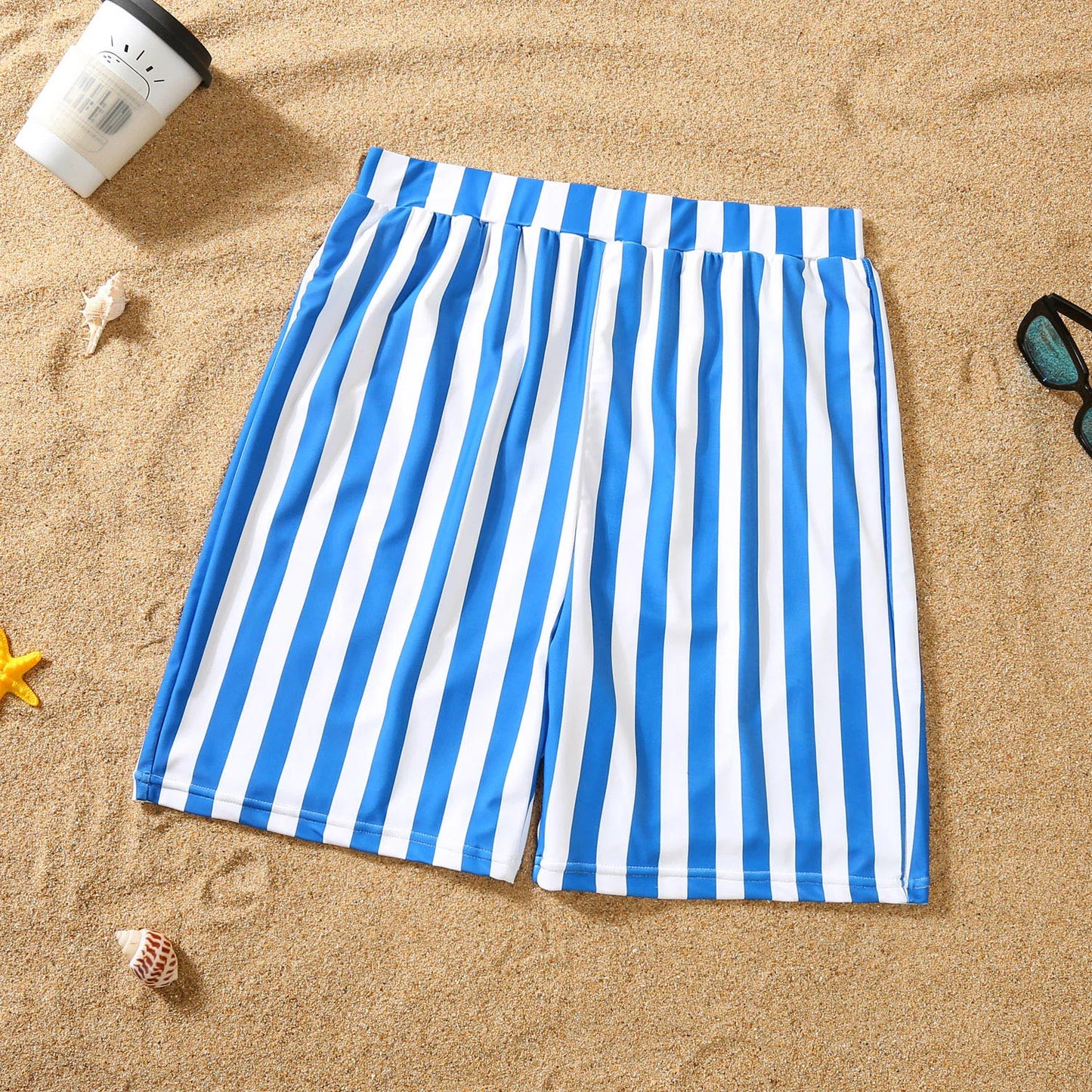 Family Swimsuit Mother Daughter Swimwear Father Son Swim Shorts 2023 Summer Striped Mom And Daughter Bikini Suit Matching Outfit