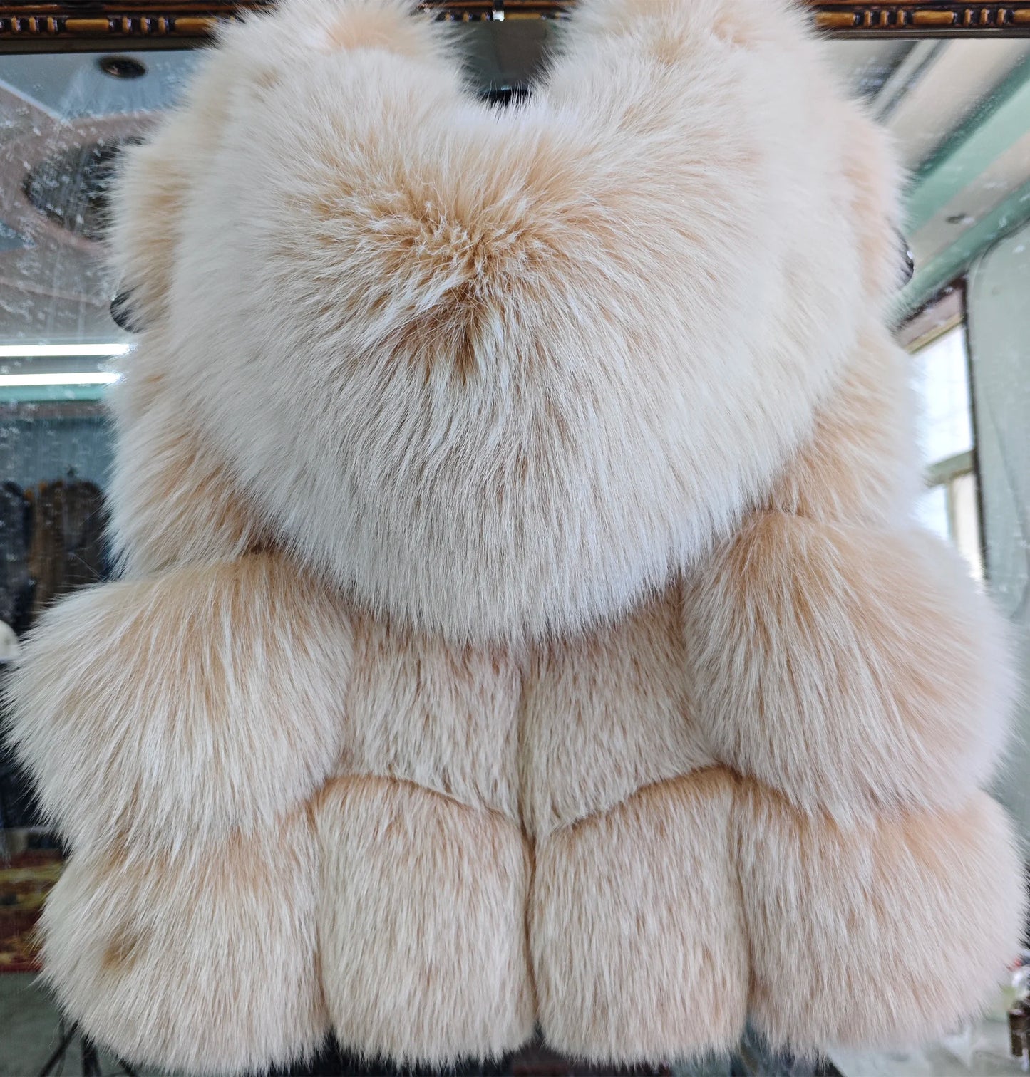 Real Fox Fur Vest Women's Genuine Silver Fox Short Jacket Sleeveless Hooded Fashion Casual Coats