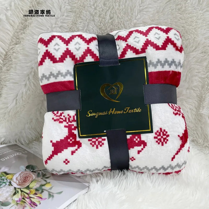 Nordic Christmas Throw Blanket