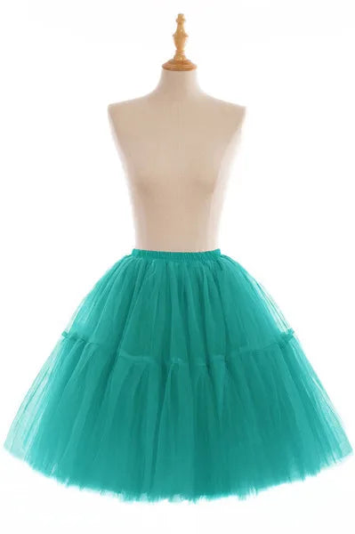 Elegant High Waist Tulle Tutu Skirt – Puffy Mesh Short Pettiskirt for Party, Prom, or Dance