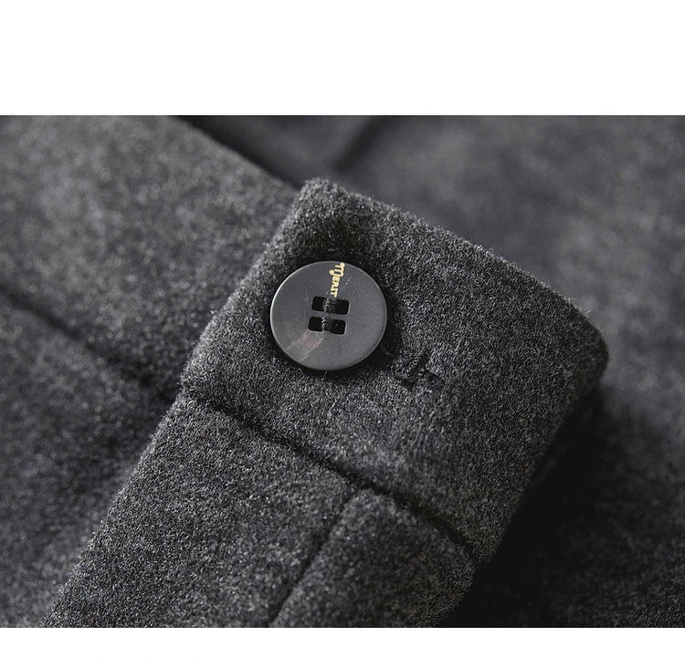 High Waist Wool Blend Flare Pants – Warm Winter Office Trousers for Women