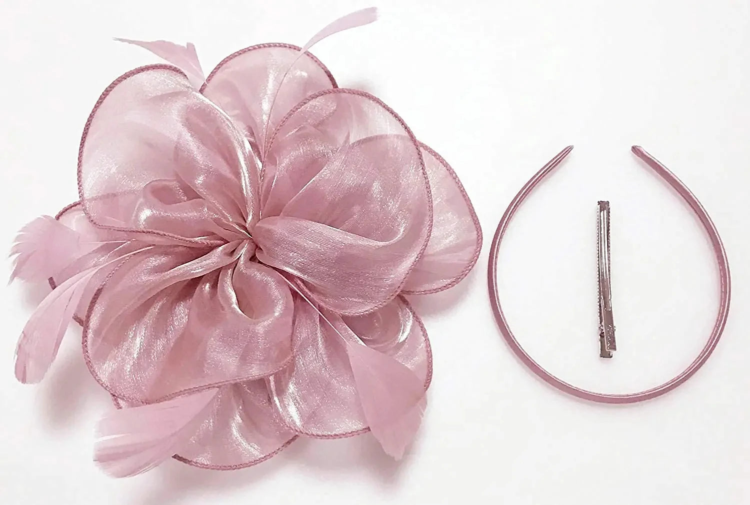 Fascinator Hats for Women  -  Feather Headwear for Tea Parties, Kentucky Derby, Weddings & Church Events