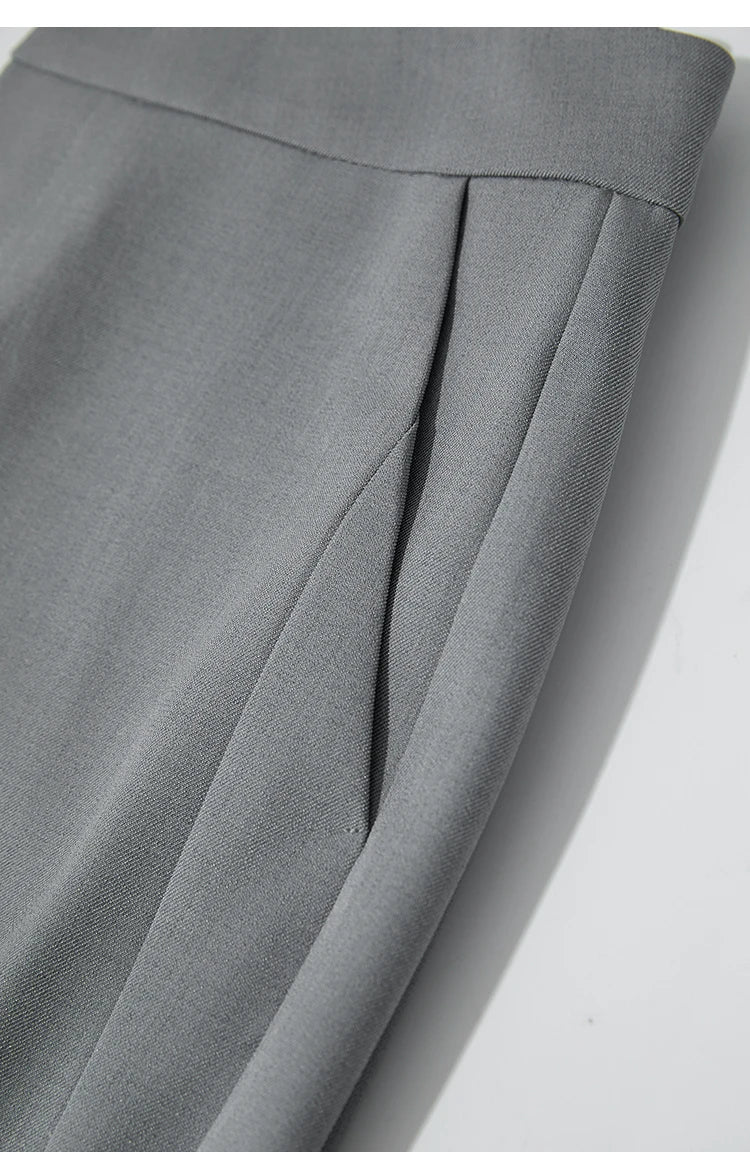 Minimalist Women’s High-Waist Pants – Elegant Office Lady Loose Trousers 2025 Autumn Collection