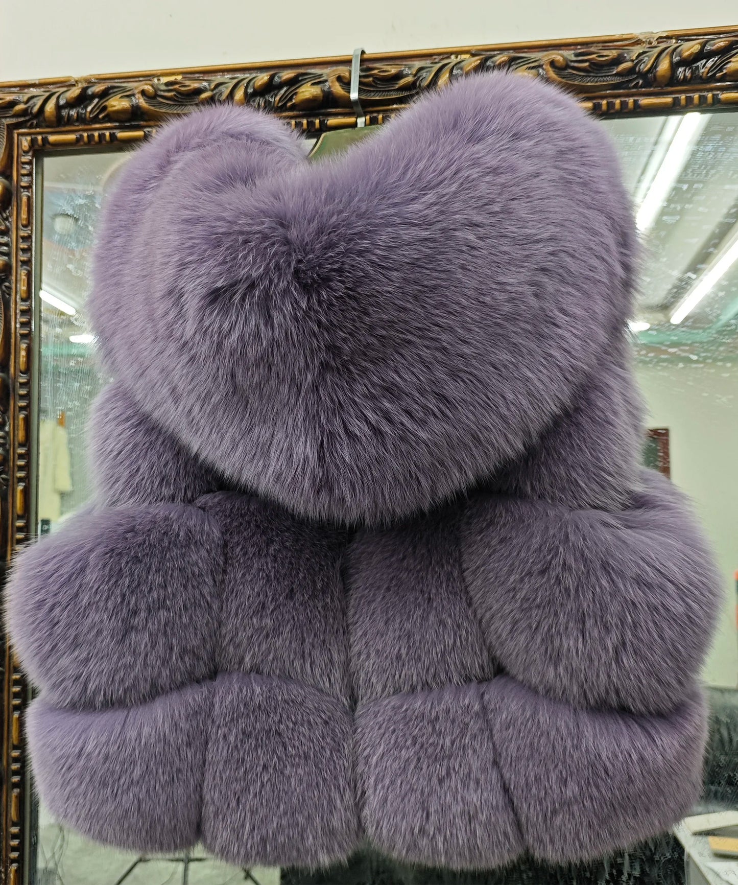 Real Fox Fur Vest Women's Genuine Silver Fox Short Jacket Sleeveless Hooded Fashion Casual Coats