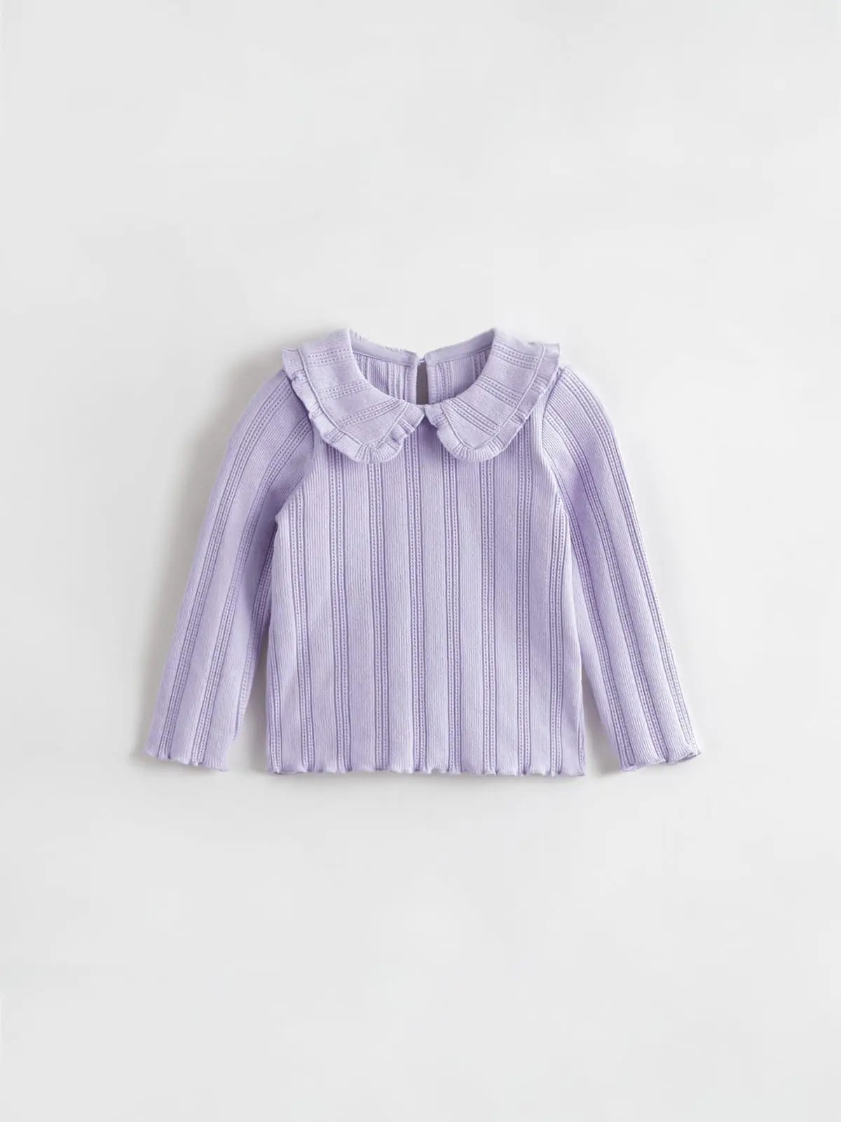 Toddler Girl Sweet Elegant Lace Collar Knit Long Sleeves T-Shirt for Autumn 551608