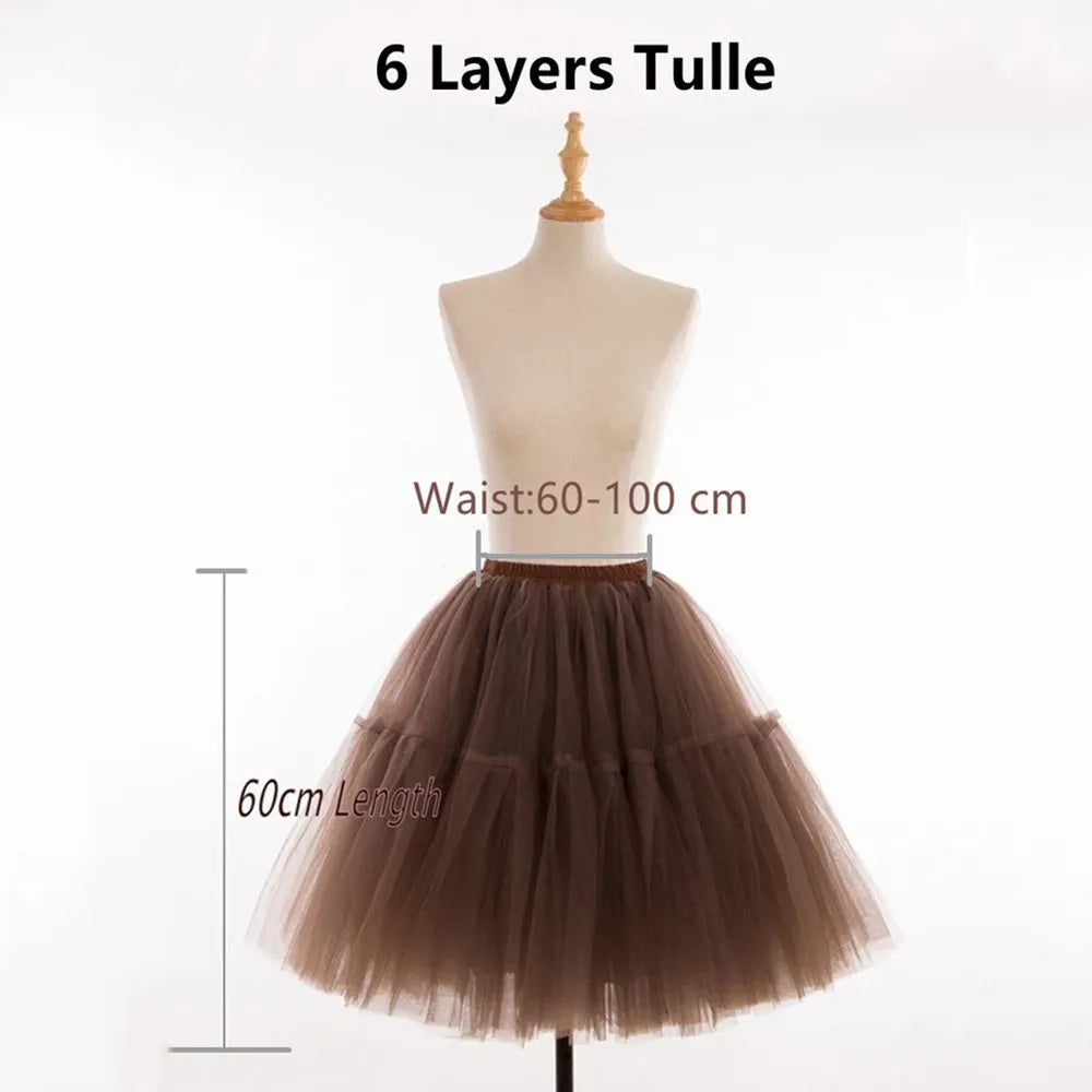 Elegant High Waist Tulle Tutu Skirt – Puffy Mesh Short Pettiskirt for Party, Prom, or Dance