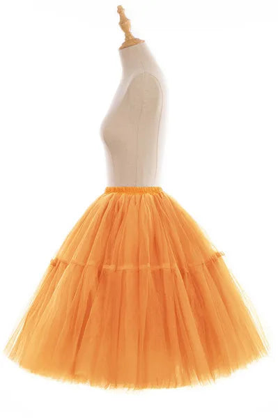 Elegant High Waist Tulle Tutu Skirt – Puffy Mesh Short Pettiskirt for Party, Prom, or Dance